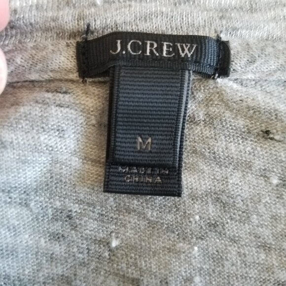 J Crew Black Label 100% Linen Tee with Aztec Embroidery and Tassels - Picture 10 of 10